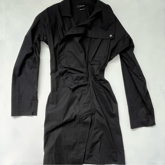 Isabel Marant Etoile Grey Valentine 100% Cotton Dress Size XS - Picture 10 of 16